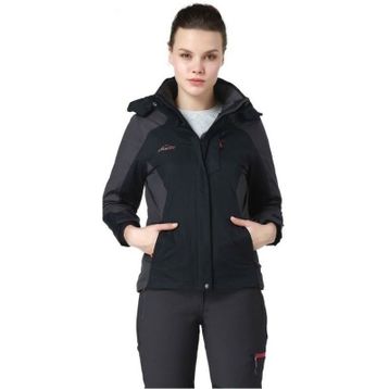 Evolite Diva Gri-Siyah Kadın 3in1 Mont