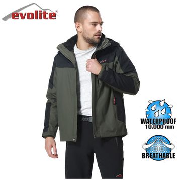 Evolite Diva Haki-Siyah Erkek 3in1 Mont