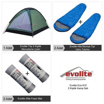 Evolite Eko 2 Kişilik Kamp Seti