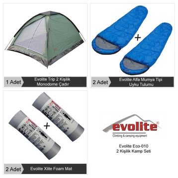 Evolite Eko 2 Kişilik Kamp Seti