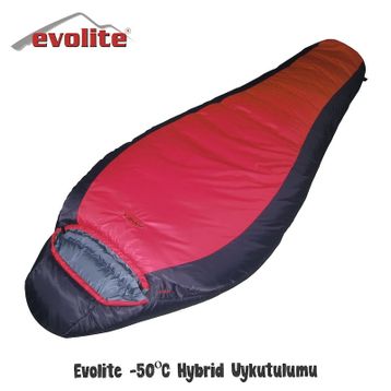 Evolite Hybrid -50 Kırmızı Uyku Tulumu