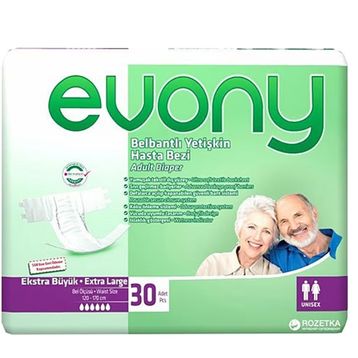 Evony 30'lu Belbantlı Xl Büyük Beden Hasta Bezi