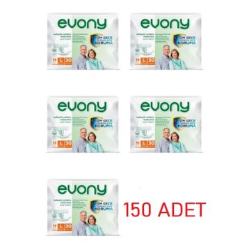 Evony Belbantlı Large 150 Adet Yetişkin Hasta Bezi