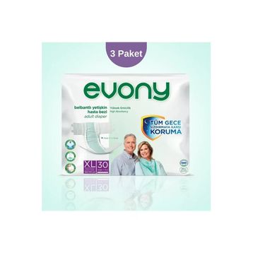 Evony Belbantlı XL 90 Adet Hasta Bezi