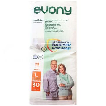 Evony Emici Külot Büyük Large 5.5 Damla 30'lu Hasta Bezi