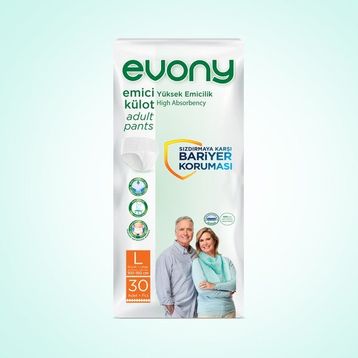 Evony Emici Külot Büyük Large 5.5 Damla 30'lu Hasta Bezi