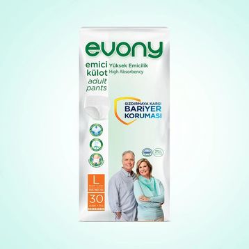 Evony Emici Külot Büyük Large 5.5 Damla 30'lu Hasta Bezi
