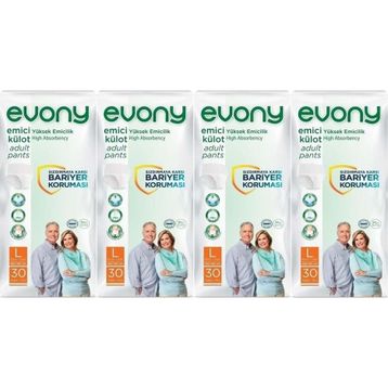 Evony Emici Külot L Büyük Boy 120 Adet Yetişkin Hasta Bezi