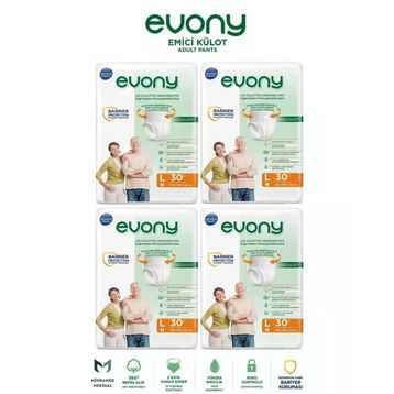 Evony Emici Külot L Büyük Boy 120 Adet Yetişkin Hasta Bezi