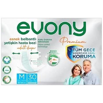 Evony Premium Belbantlı Medium M 30'lu Hasta Bezi