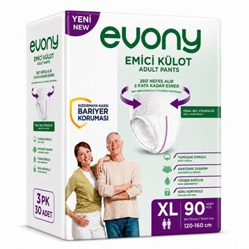 Evony XL Külot 90 Adet Yetişkin Bezi