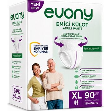 Evony XL Külot 90 Adet Yetişkin Bezi