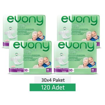 Evony XLarge 120 Adet Belbantlı Hasta Bezi