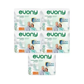 Evony Yetişkin Bel Bantlı Tekstil Yüzey L-Büyük Boy 150 Adet Hasta Bezi