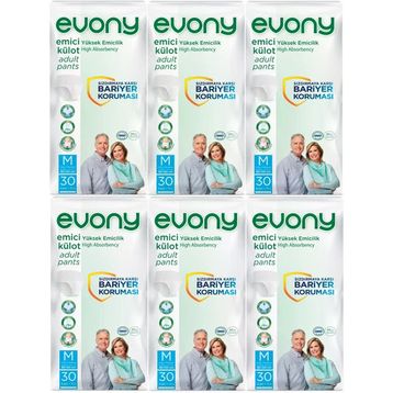 Evony Yetişkin Emici Külot M-Orta Boy 180 Adet Hasta Bezi