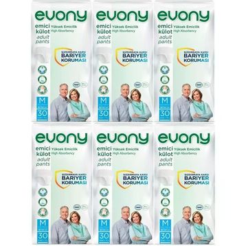Evony Yetişkin Emici Külot M-Orta Boy 180 Adet Hasta Bezi