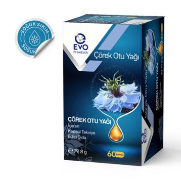 EvoPharma Çörek Otu Yağı 60 Kapsül