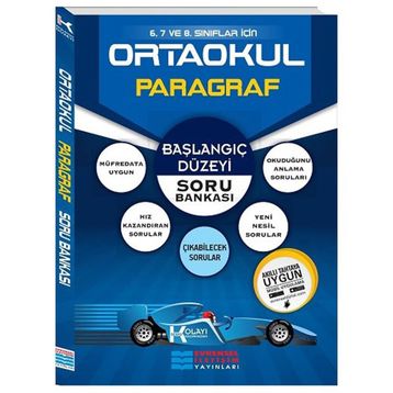 Evrensel İletişim Yayınları 8. Sınıf LGS Başlangıç Düzeyi K Serisi Paragraf Soru Bankası