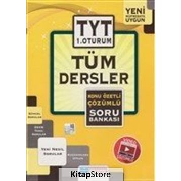 Evrensel İletişim Yayınları TYT Tüm Dersler Konu Özetli Çözümlü Soru Bankası 1.Oturum