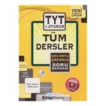 Evrensel İletişim Yayınları TYT Tüm Dersler Konu Özetli Çözümlü Soru Bankası 1.Oturum