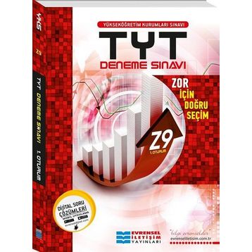 Evrensel İletişim Yayınları TYT Z9 İleri Seviye Video Çözümlü Deneme Sınavı
