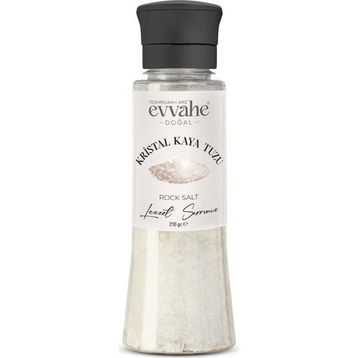 Evvahe Doğal 210 gr Kristal Öğütülmüş Kaya Tuzu
