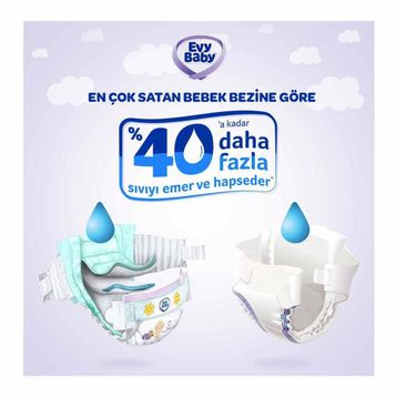 Evy Baby No:3 Midi 60 Adet Bebek Bezi