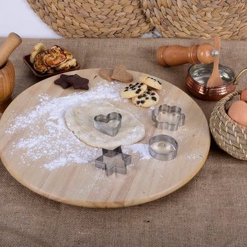 EW's Kitchenware Metal Mini 4 Parça Kurabiye Kalıbı