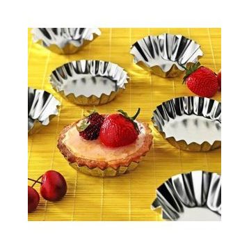EW's Kitchenware Paslanmaz 6 Adet Çelik Metal Kek Kalıbı