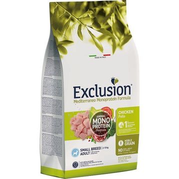 Exclusion 2 kg Monoprotein Tavuklu ve Narlı Düşük Tahıllı Küçük Irk Yetişkin Köpek Maması