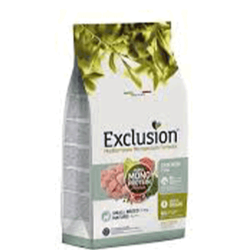 Exclusion Mediterraneo Monoprotein Düşük Tahıllı Tavuklu ve Narlı Küçük Irk 2 kg Yaşlı Köpek Maması