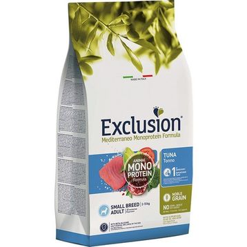 Exclusion Monoprotein Düşük Tahıllı Ton Balıklı ve Narlı Küçük Irk Yetişkin Köpek Maması 2 KG