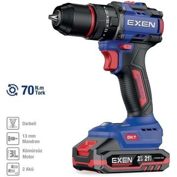 Exen En 272 DS 2x2 Ah Akülü Darbeli Matkap