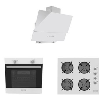Exep Smart EF200 - EO320 - ED402 Beyaz 3'lü Ankastre Set