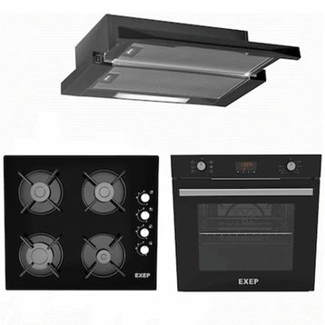Exep Start EF-260 - EO-320 - E5E Siyah 3'lü Ankastre Set