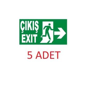 Exit Sağ Acil Çıkış Levhası