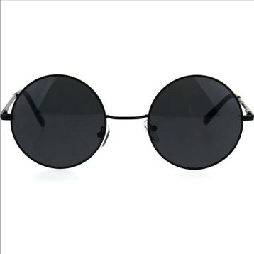Extoll John Lennon Siyah Yuvarlak Kadın Güneş Gözlüğü