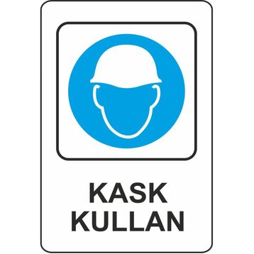 Extra Fix 16x24 cm Pvc Baret Kullan Uyarı Levhası