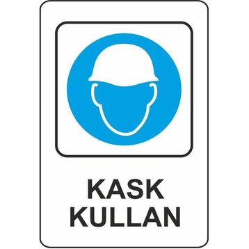 Extra Fix 16x24 cm Pvc Baret Kullan Uyarı Levhası