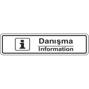 Extra Fix 7x24 cm Pvc Danışma Informatıon Levhası