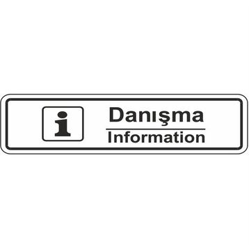 Extra Fix 7x24 cm Pvc Danışma Informatıon Levhası