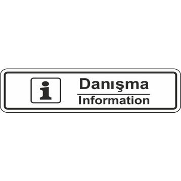 Extra Fix 7x24 cm Pvc Danışma Informatıon Levhası