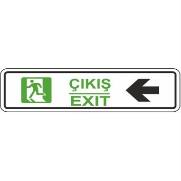 Extra Fix 7x24 cm Pvc Sağ Çıkış Levhası