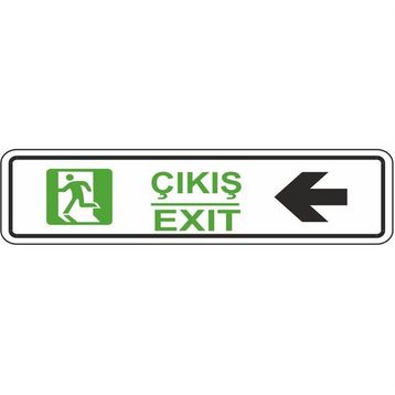 Extra Fix 7x24 cm Pvc Sağ Çıkış Levhası