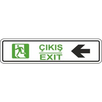 Extra Fix 7x24 cm Pvc Sağ Çıkış Levhası
