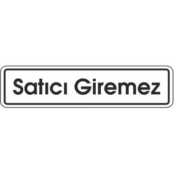 Extra Fix 7x24 cm Pvc Satıcı Giremez Levhası