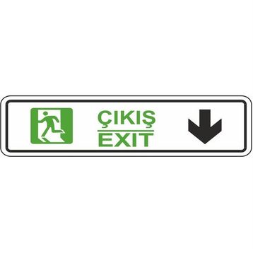 Extra Fix Pvc Çıkış-Devam Uyarı Levhası
