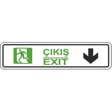 Extra Fix Pvc Çıkış-Devam Uyarı Levhası