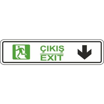 Extra Fix Pvc Çıkış-Devam Uyarı Levhası