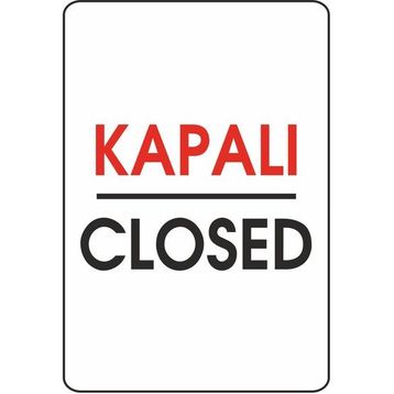 Extra Fix Pvc Kapalı-Closed Uyarı Levhası